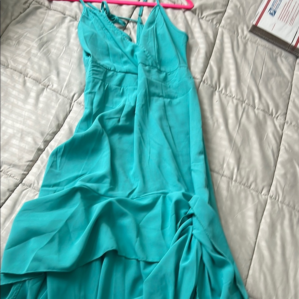 Elegant Teal Evening Dress